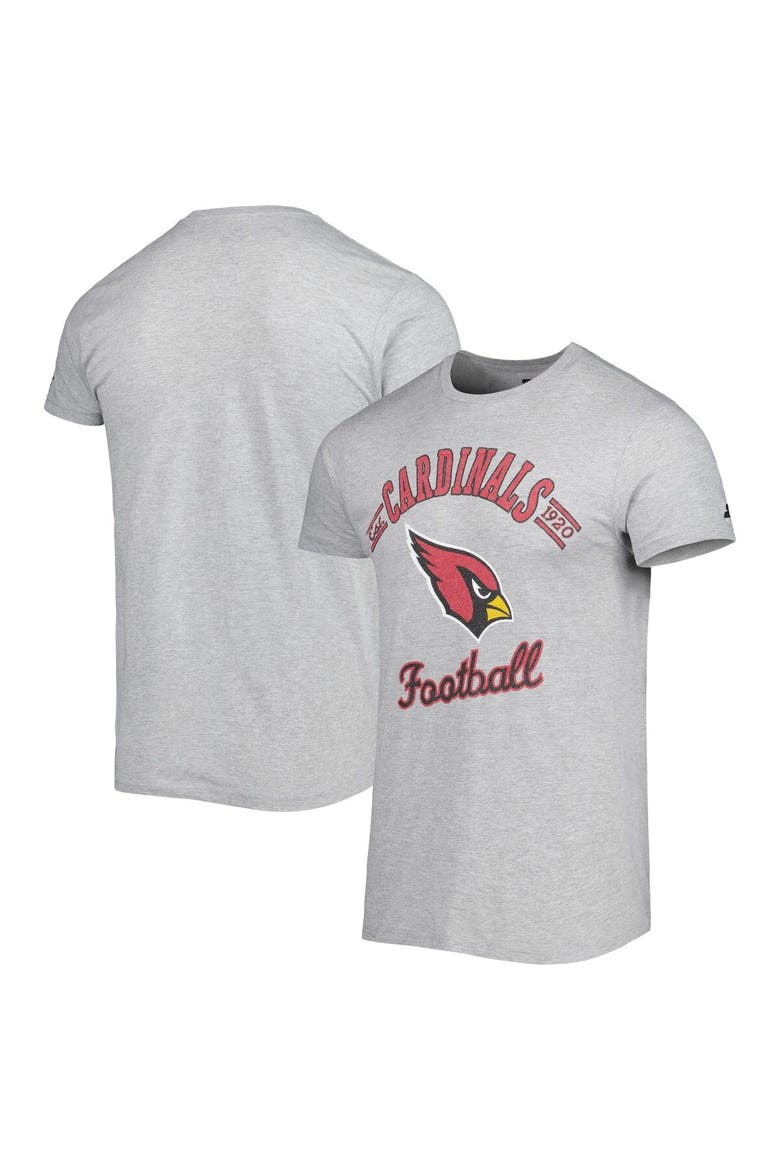 Men's Starter Heathered Gray Arizona Cardinals Prime Time T-Shirt, Main, color, Gray