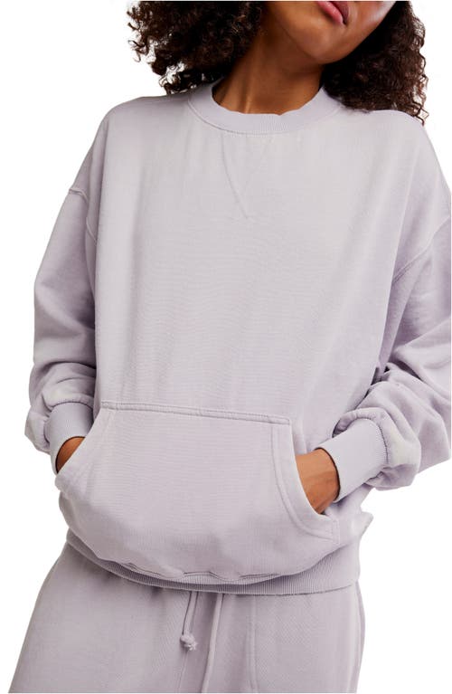 Free People Intimately Fp Slow It Down Oversize Cotton Blend Sweatshirt In Multi