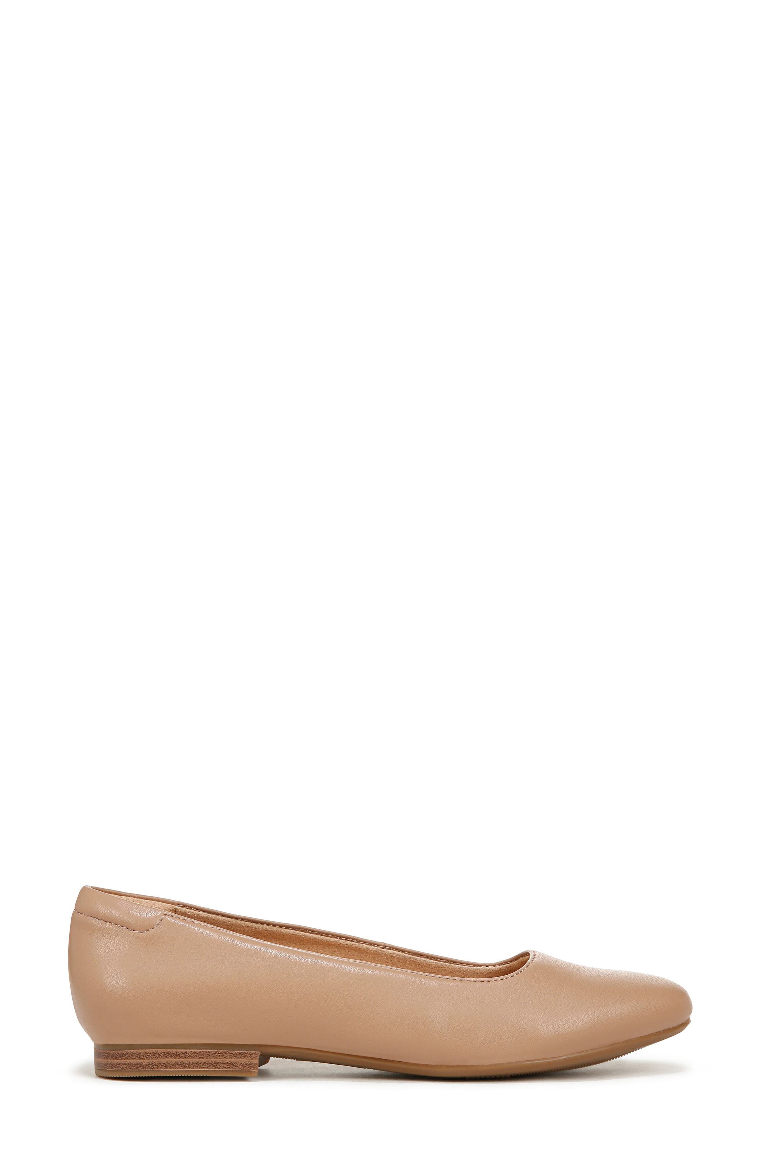Naturalizer Kari Ballet Flat, Alternate, color, Taupe Faux Leather