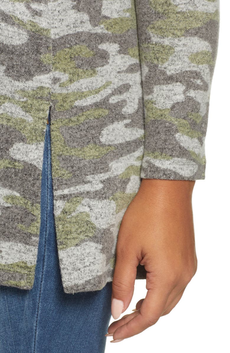 Bobeau Cozy V-Neck Tunic, Alternate, color,