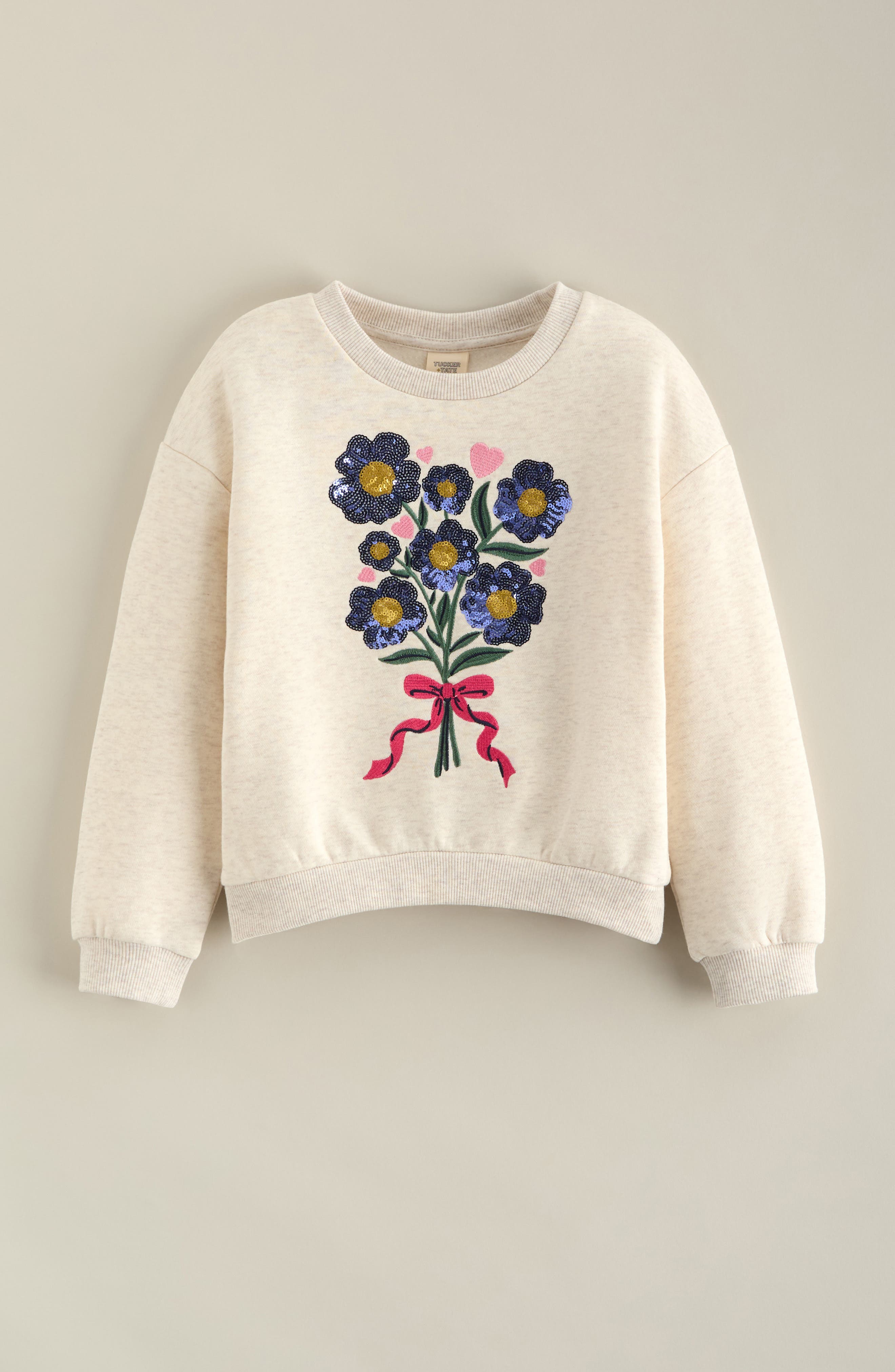 selected BEIGE OAT HEATHER FLORAL SHINE