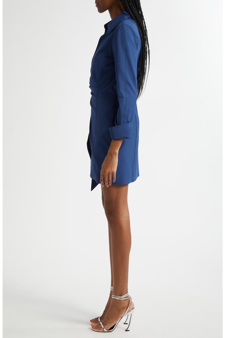 Hunter Side Ruched Long Sleeve Wrap Dress, Alternate, color, NIGHT SKY