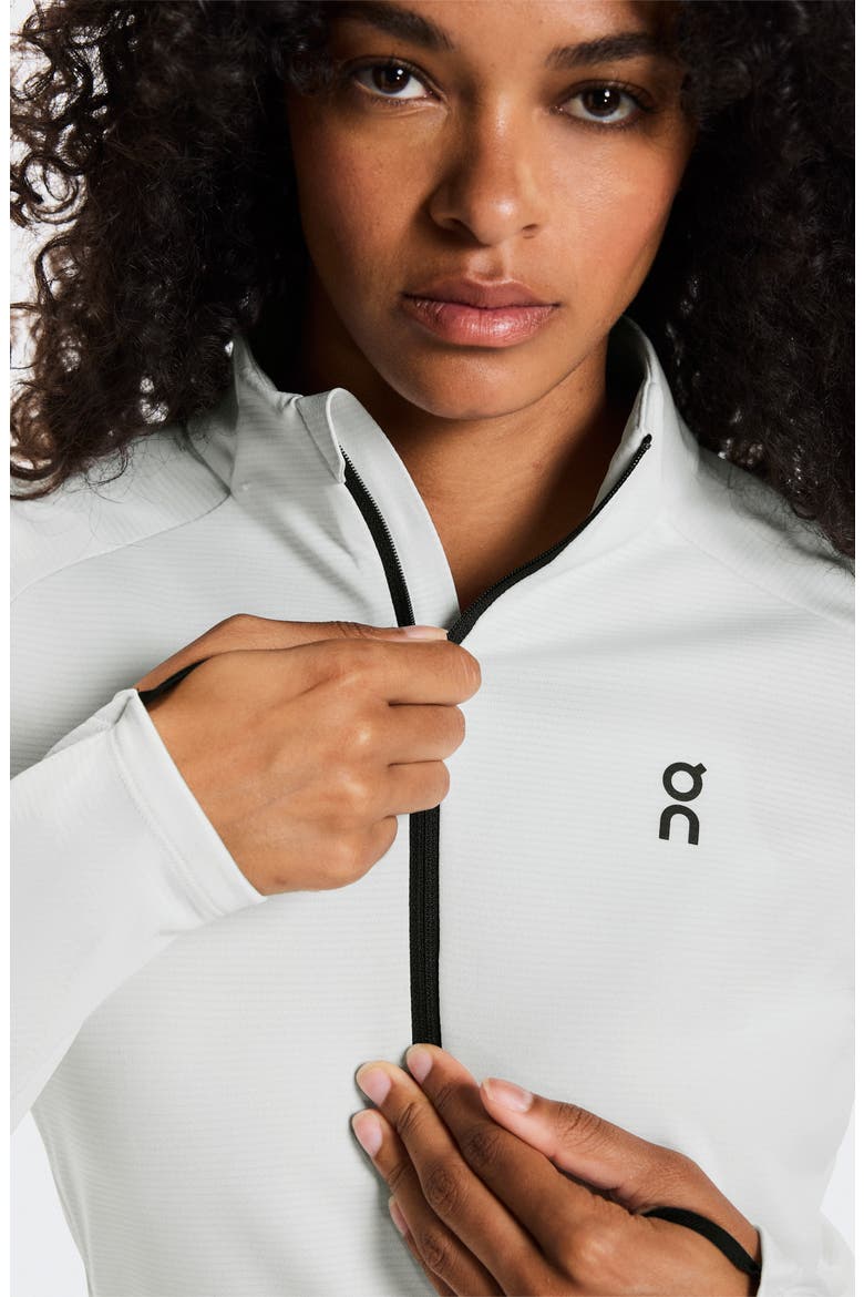 Climate Quarter Zip Running Top, Alternate, color, ICEBERG