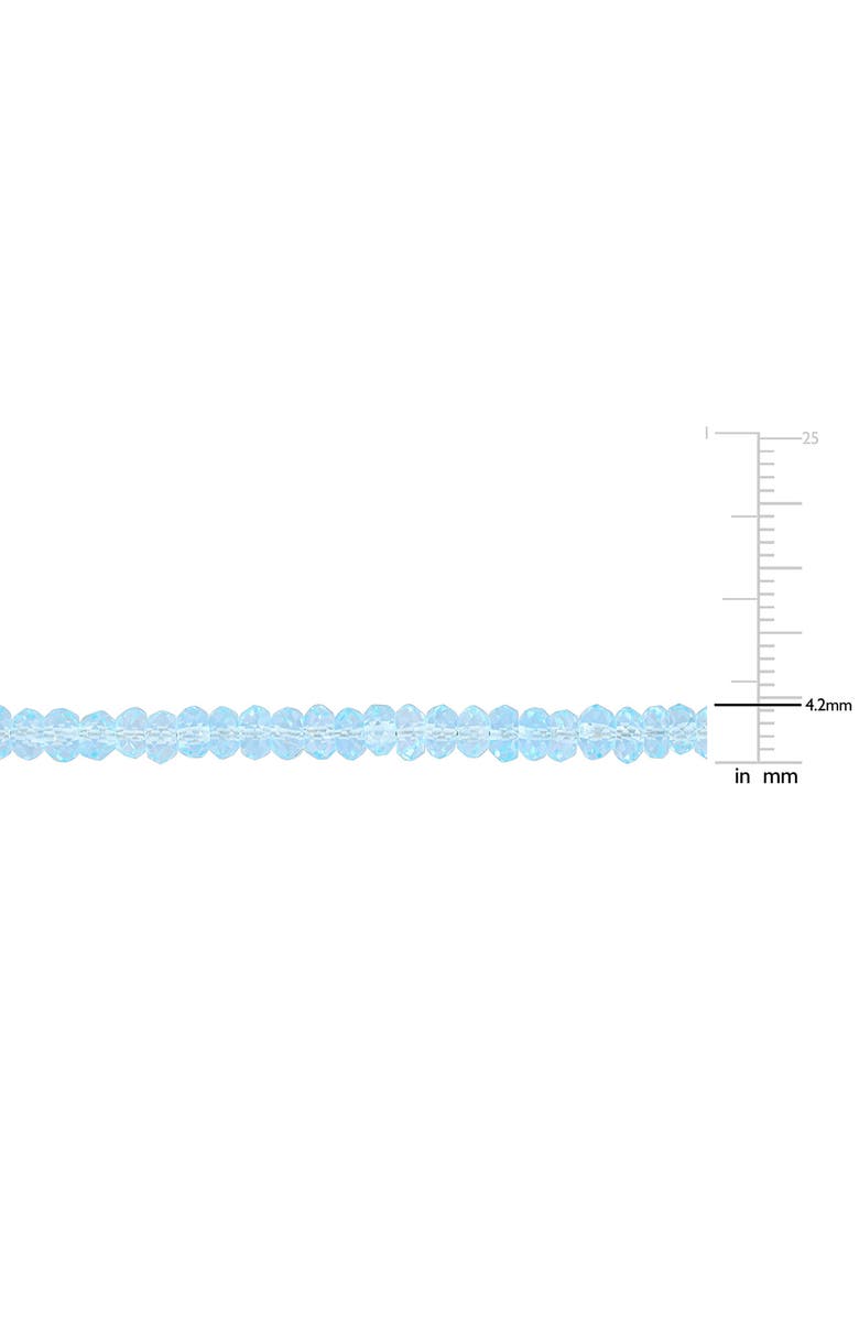 DELMAR Sky Blue Topaz Beaded Bracelet & Necklace Set, Alternate, color, 