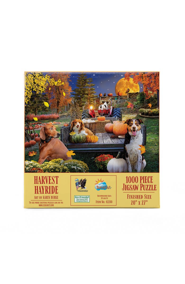 Sunsout Harvest Hayride 1000 piece Jigsaw Puzzle for Adults, Alternate, color, Multicolor