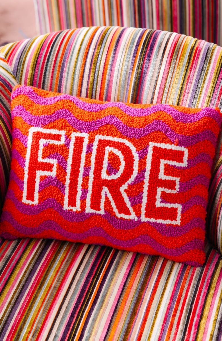 Furbish Fire Pillow, Alternate, color, Fire