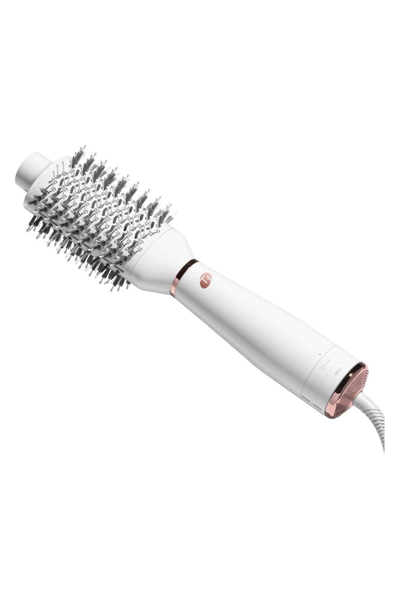 Airebrush Blow Dry Brush, Alternate, color, WHITE/ ROSE GOLD