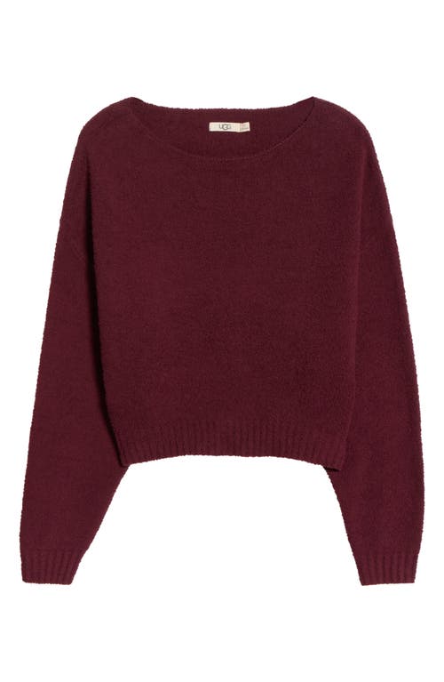 Ugg(r) Novalie Slouchy Pullover Lounge Sweater In Burgundy