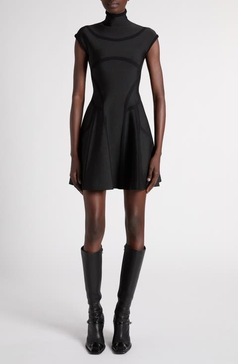 Panelled Silk Minidress