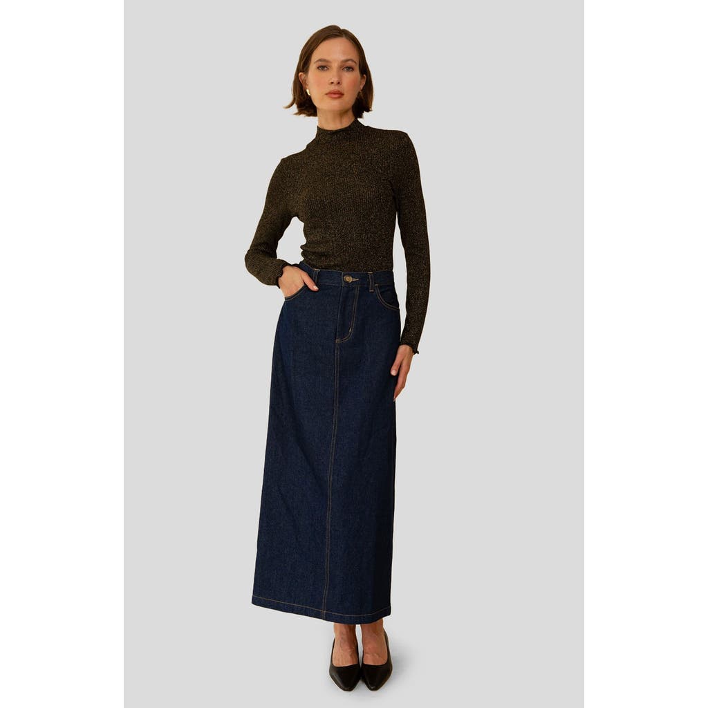 Whimsy + Row Alanis Skirt in Dark Denim  product