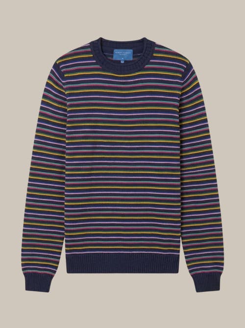 Robert Talbott Hilton Multi Stripe Rollneck Sweater