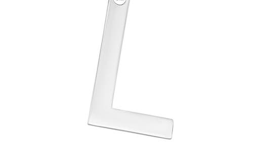 Adornia Toggle Initial Pendant Layered Necklace In Silver-l