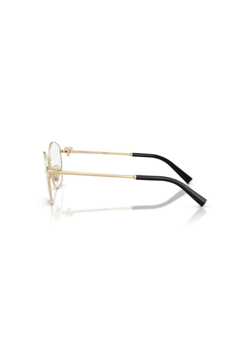 Tiffany & Co. 53mm Irregular optical glasses, Alternate, color, Gold