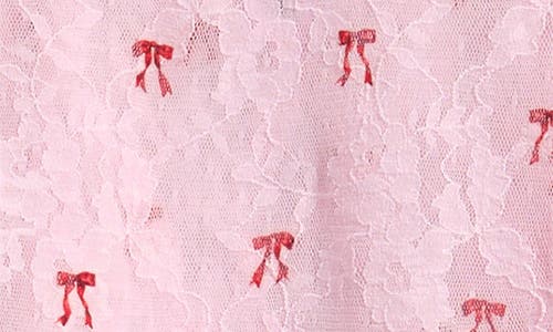 Skims Stretch Lace Chemise & G-string Set In Pink