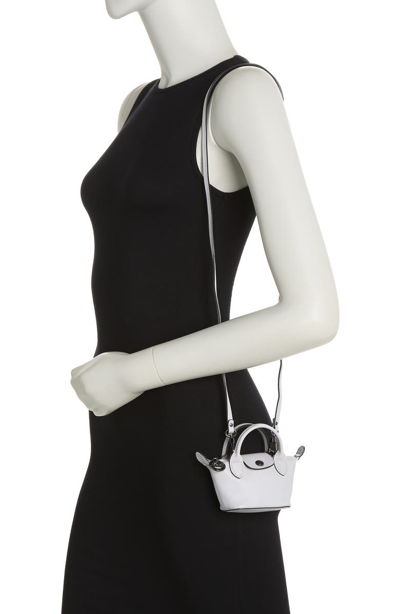 Longchamp Le Pliage Cuir Nano Crossbody Bag, Alternate, color,