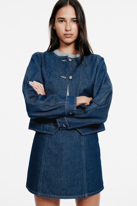 A-line mini skirt
