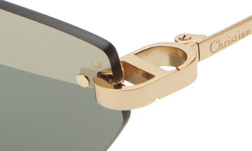 Shop Dior C B5u Rimless Cat Eye Sunglasses