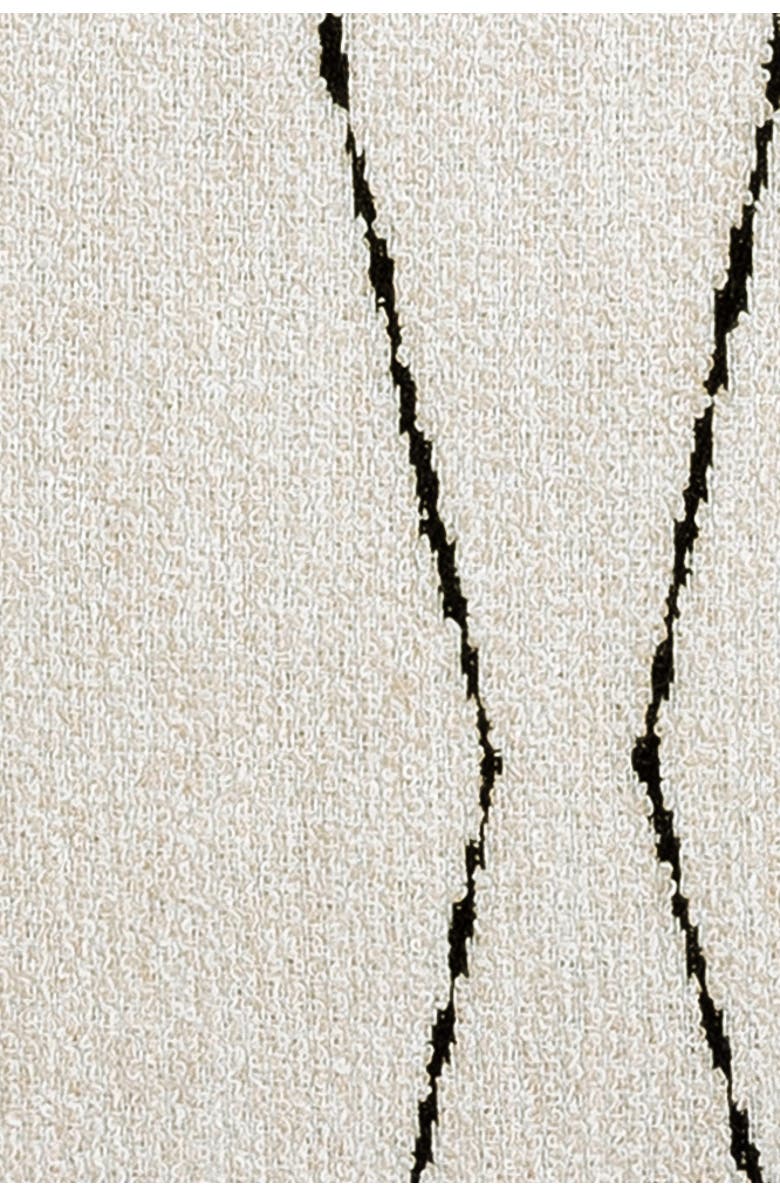 Elaine Smith Oblique Ebony Textured Indoor 
Outdoor Woven Accent Pillow, Alternate, color, Ebony