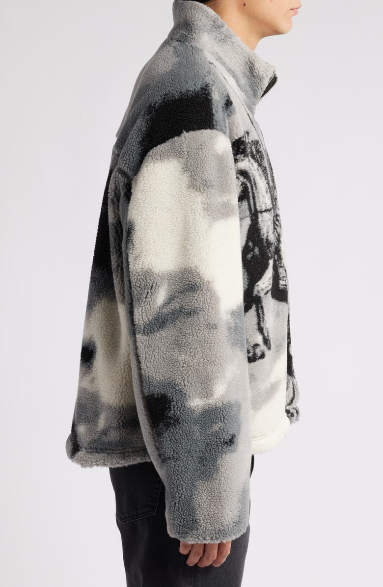 Represent Bellerophon Wool Blend Fleece Jacket, Alternate, color, 