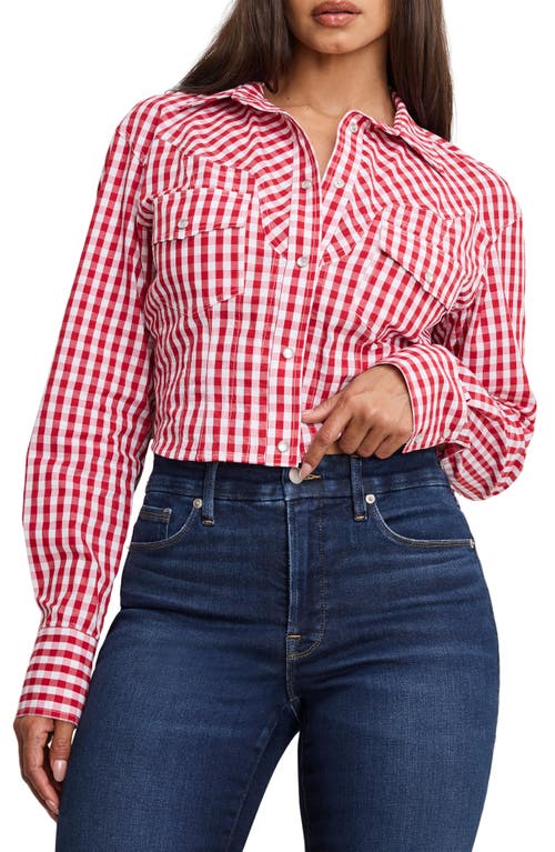 GOOD AMERICAN GOOD AMERICAN DOLLY COUNTRY CORSET SHIRT 