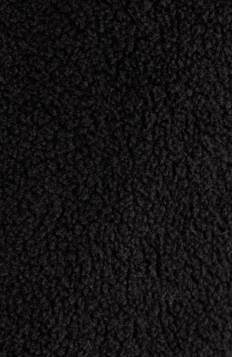 Zella Faux Shearling Puffer Jacket, Alternate, color, Black