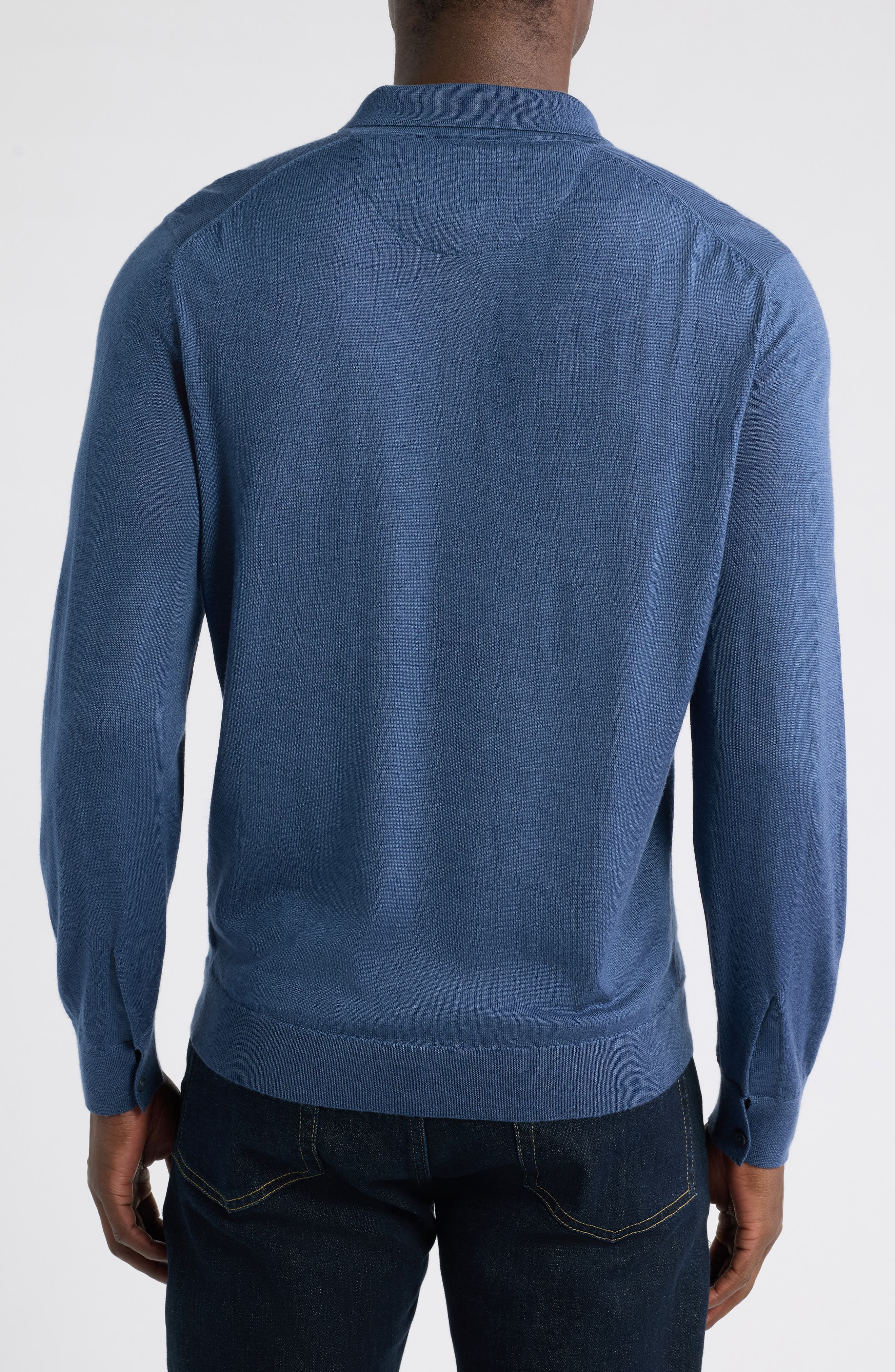 johnnie-O Merino Wool Blend Polo Sweater (Men) | Nordstrom