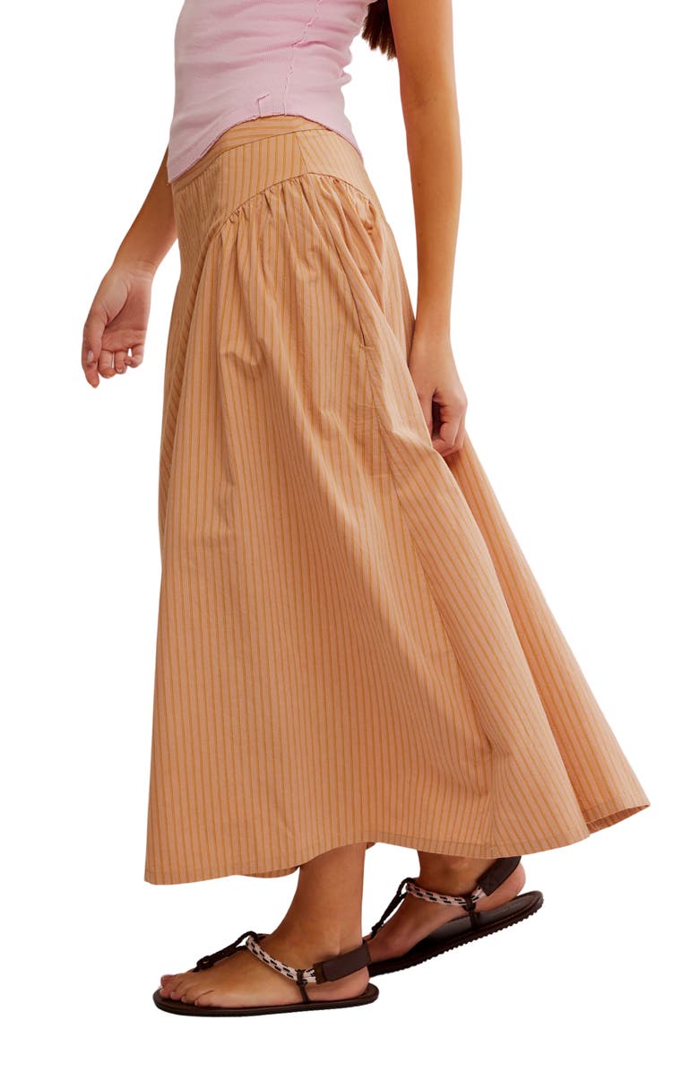 Free People Katia Print Maxi Skirt, Alternate, color, Beach Combo