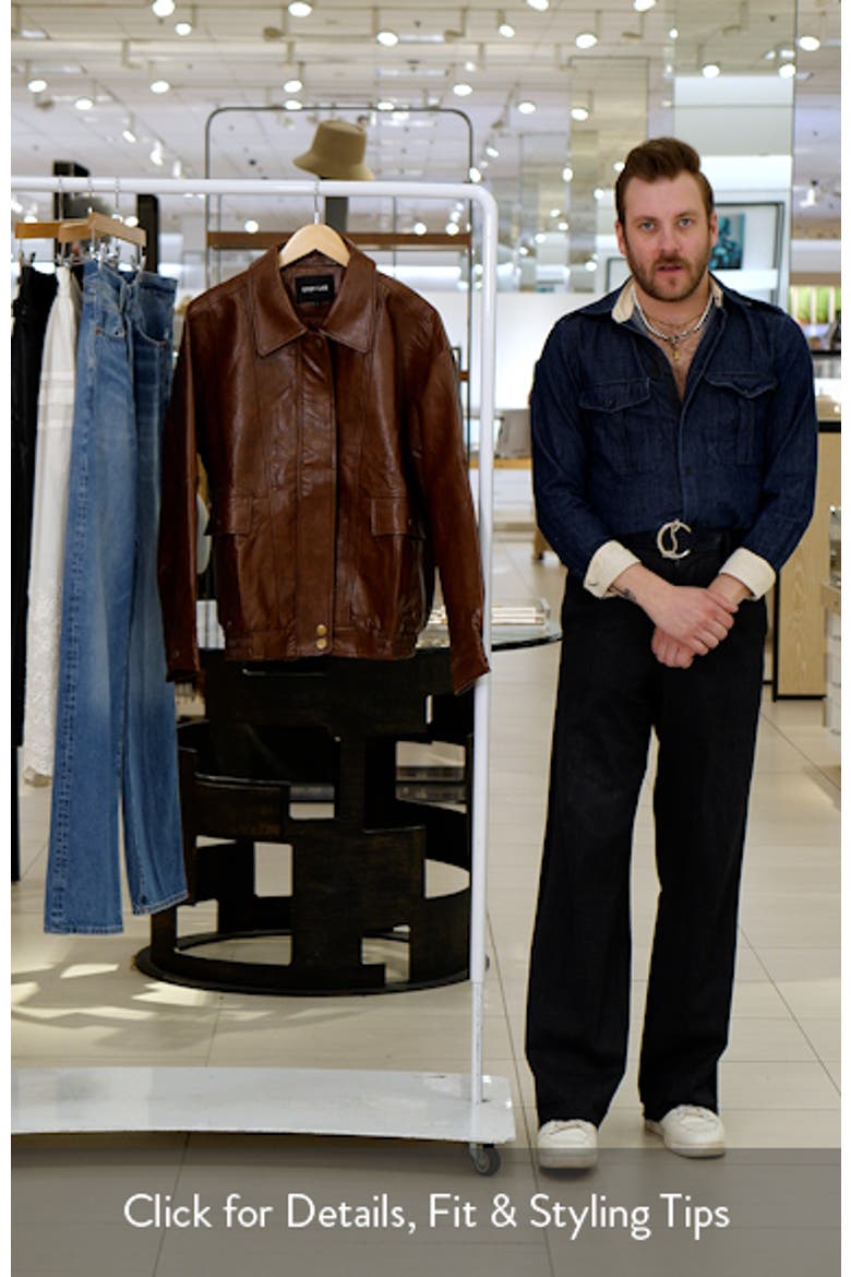 Oversize Faux Leather Jacket video