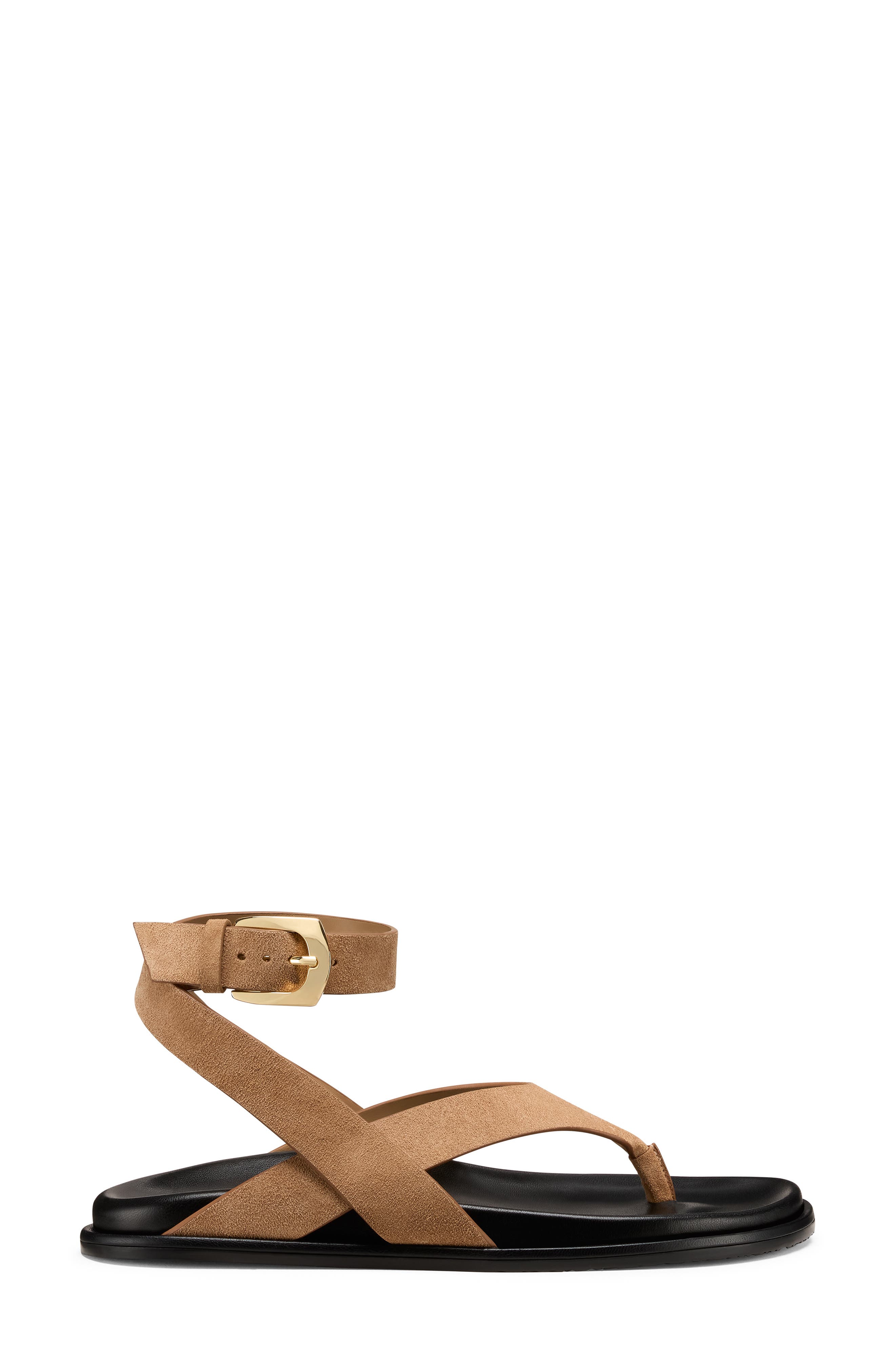 Stuart Weitzman Marykate Ankle Strap Sandal, Alternate, color, New Camel