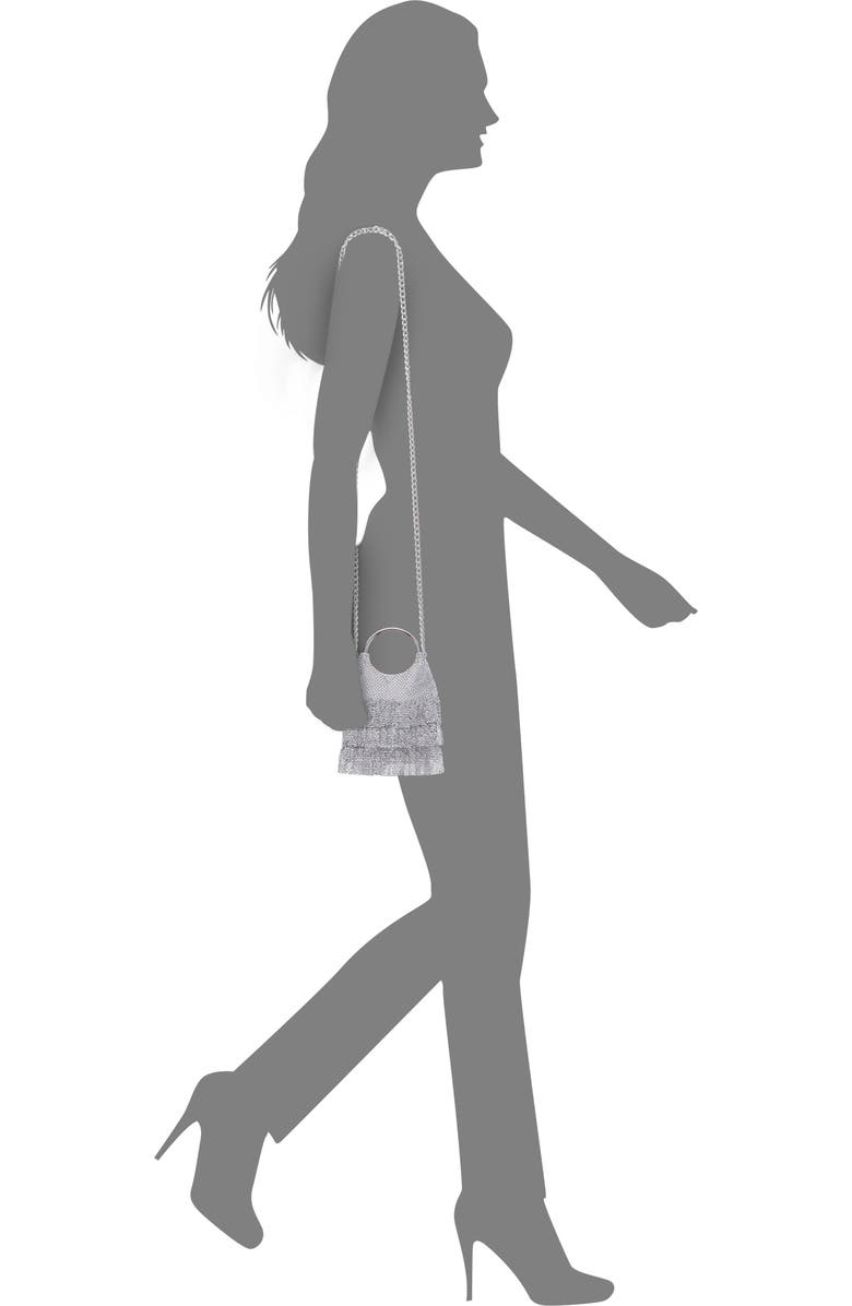 Nina Hippy Mesh Clutch, Alternate, color,