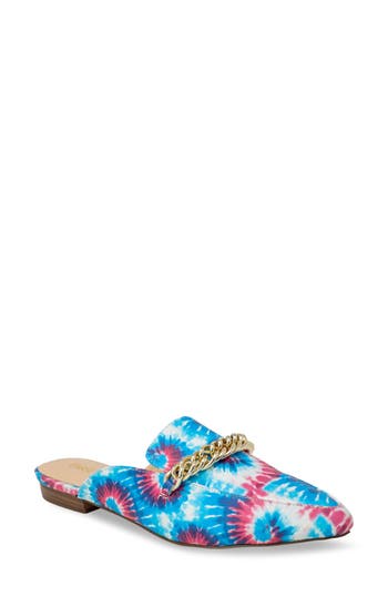 Chase & Chloe Chase And Chloe Chain Trim Mule Flat