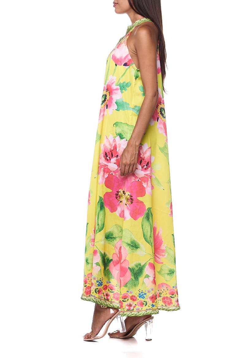 One-Shoulder Cover-Up Maxi Dress, Alternate, color, YELLOW