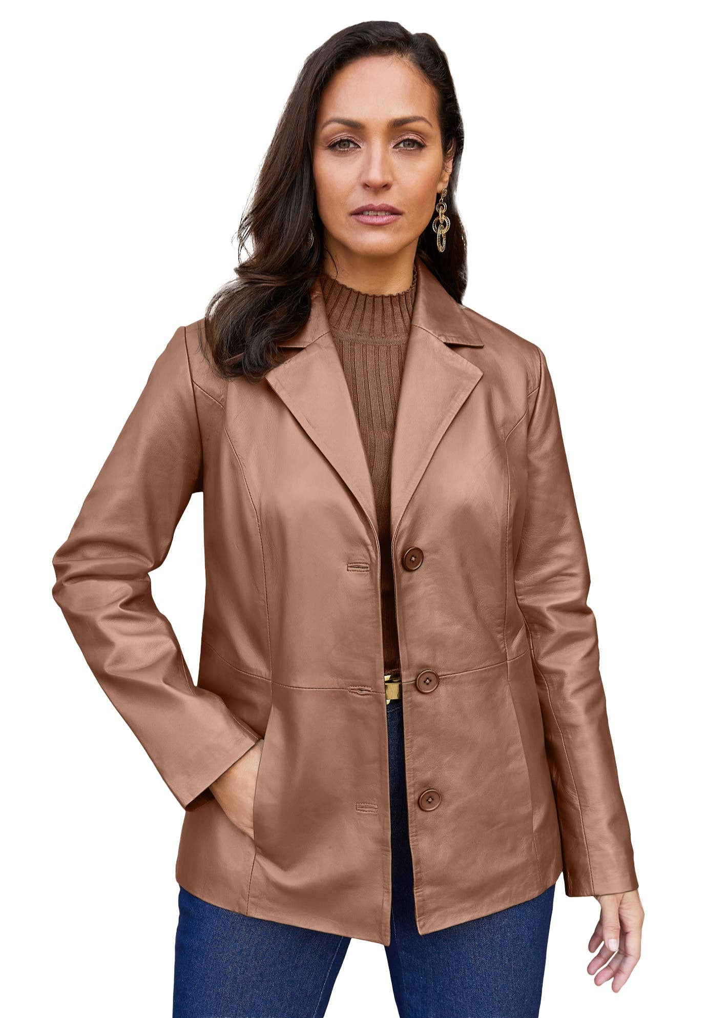Leather Blazer - image 5