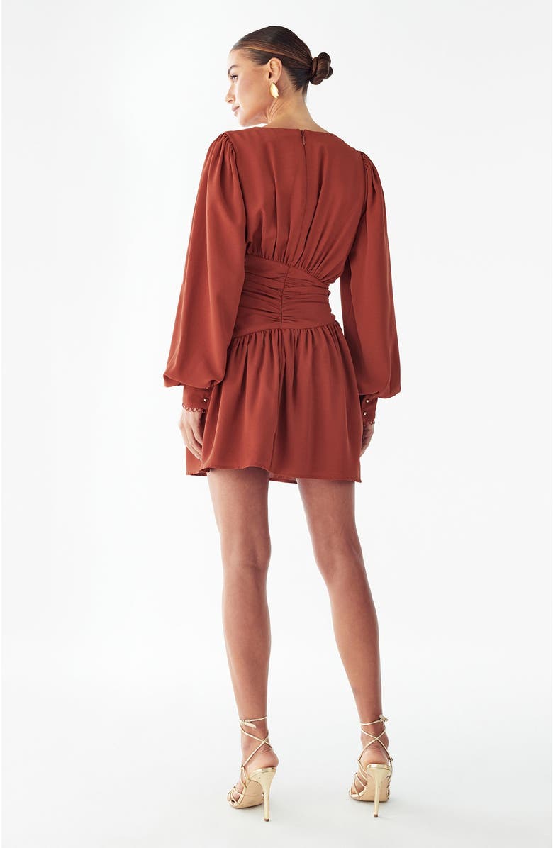 BWLDR Merry Mini Dress, Alternate, color, Copper