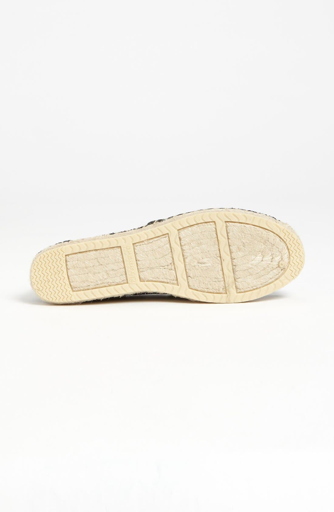 Sperry 'Katama' Flat, Alternate, color, BLACK