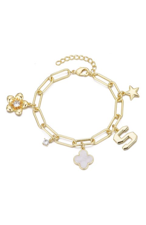Initial Charm Bracelet