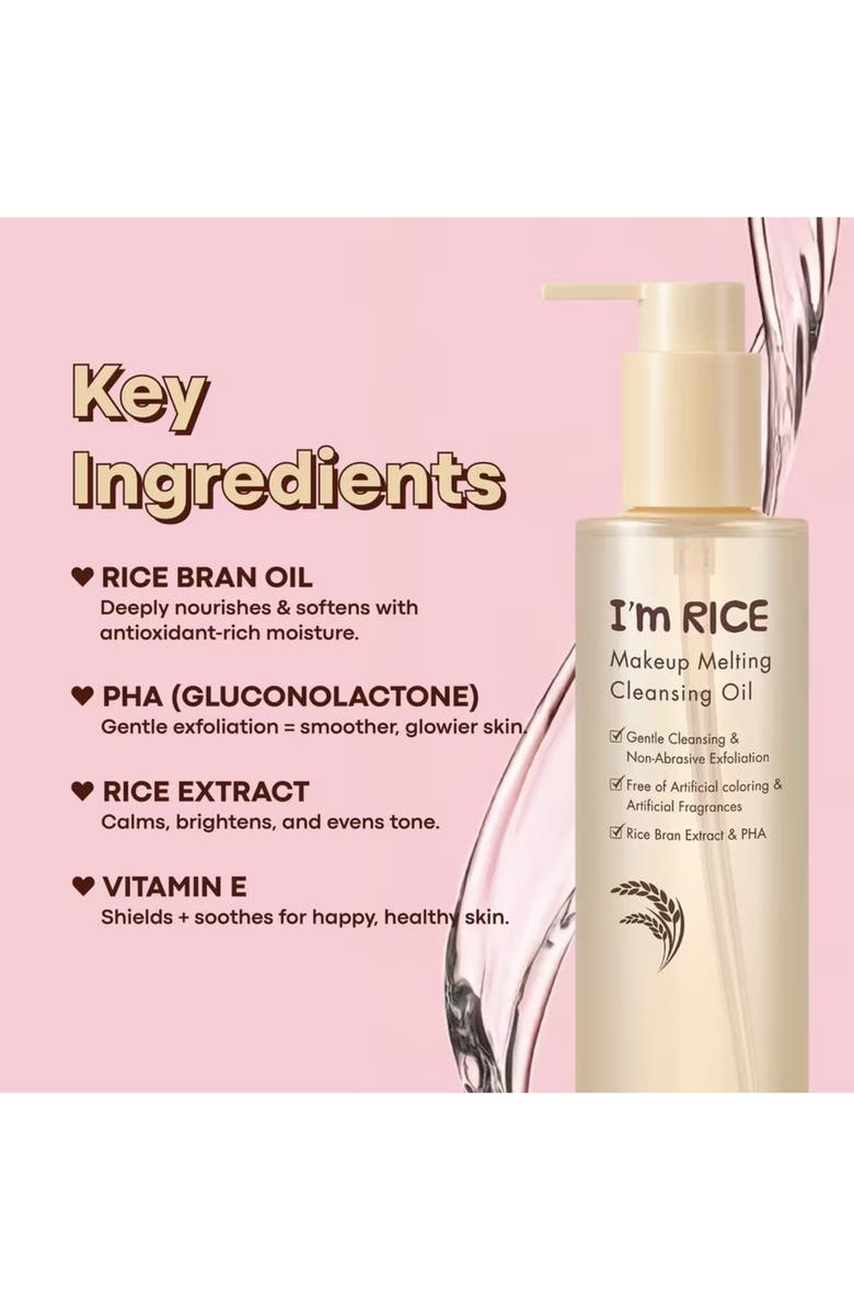 TONYMOLY I'm Rice Makeup Cleansing Oil, Alternate, color, 