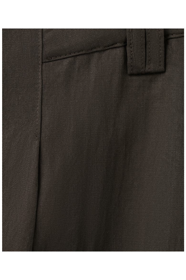 Pleated Straight Leg Pants, Alternate, color, CHOCOLATE