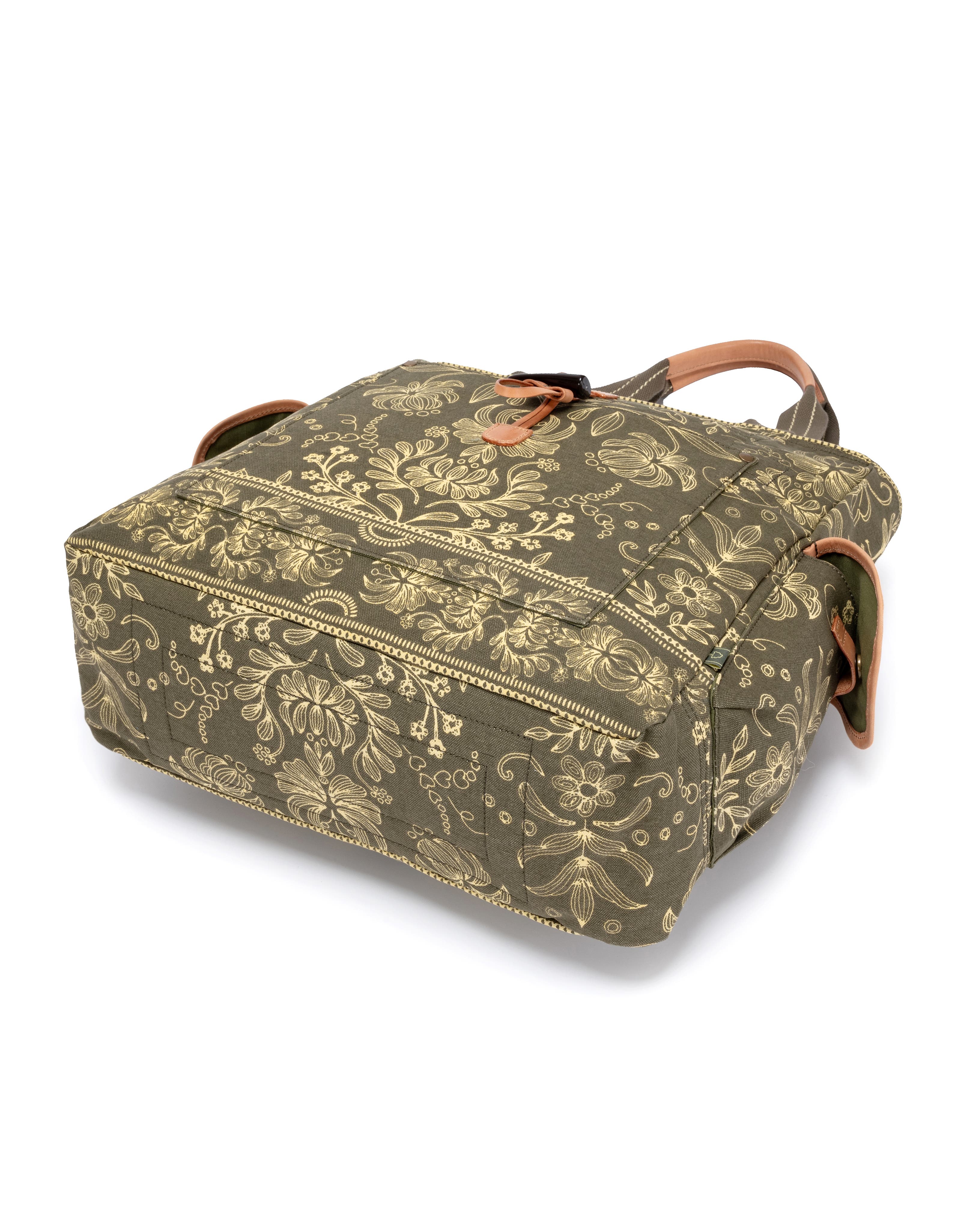 TSD Brand Valley and Sky Spacious Adventure Tote, Alternate, color, Olive Cream