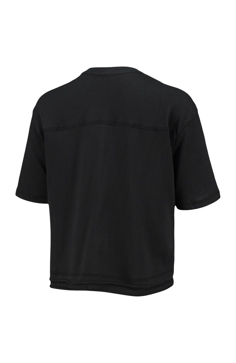 Junk Food Women's Junk Food Black Atlanta Hawks Gradient Crop Top, Alternate, color,