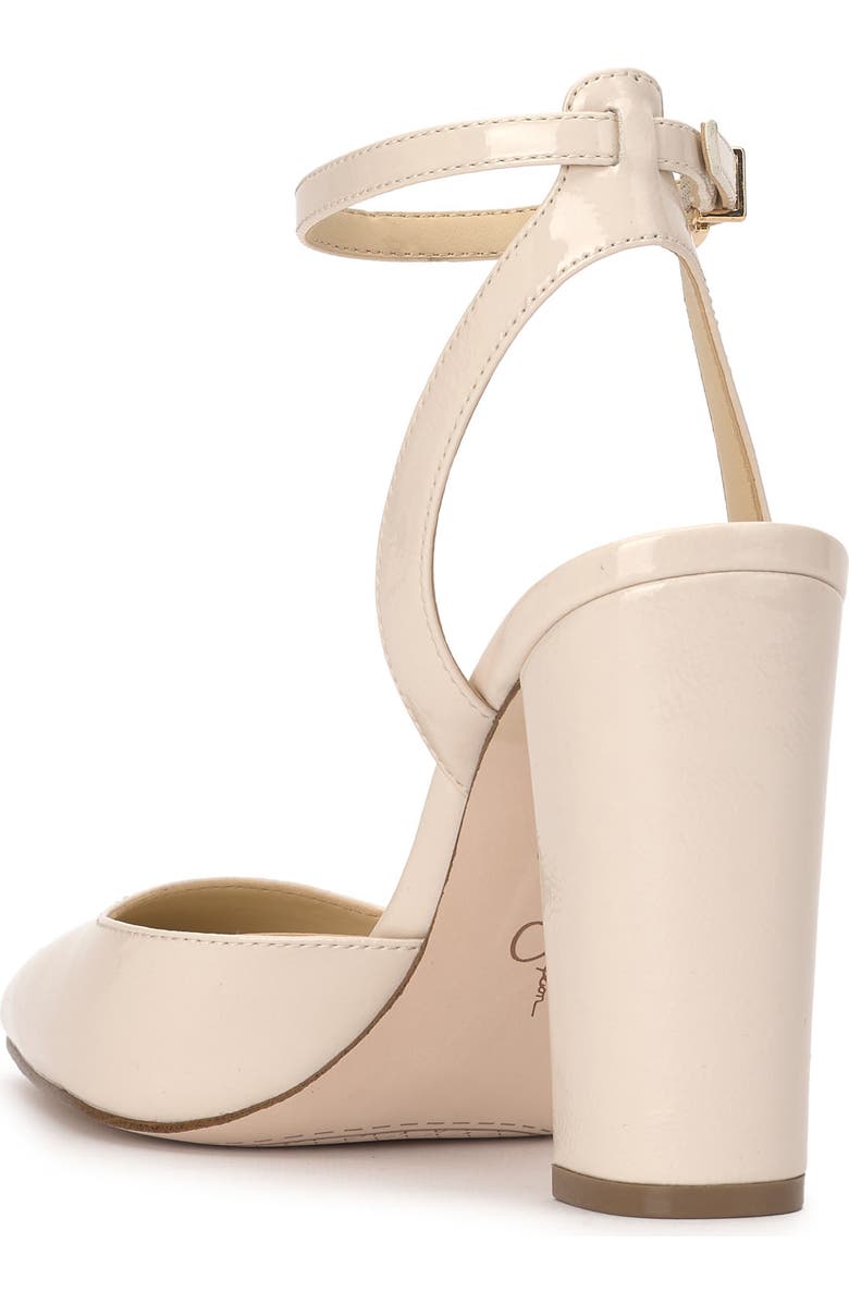 Jessica Simpson Nazela Pointed Toe Ankle Strap Pump, Alternate, color, Chalk 03