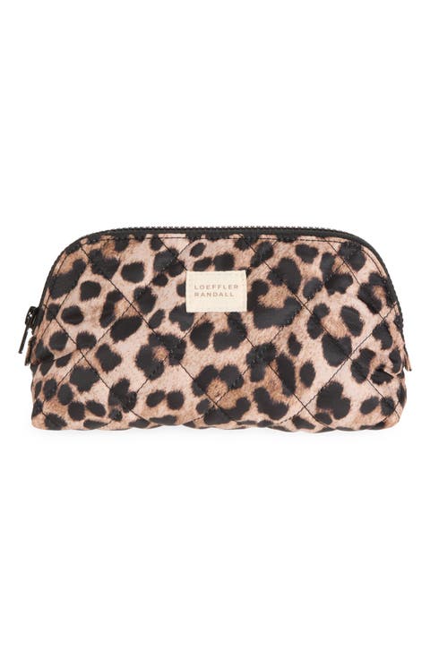 Georgette Leopard Print Cosmetic Pouch