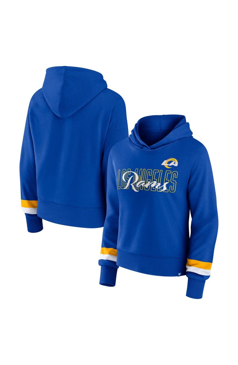 FANATICS Women's Fanatics Branded  Royal Los Angeles Rams Over Under Pullover Hoodie, Main, color, Royal