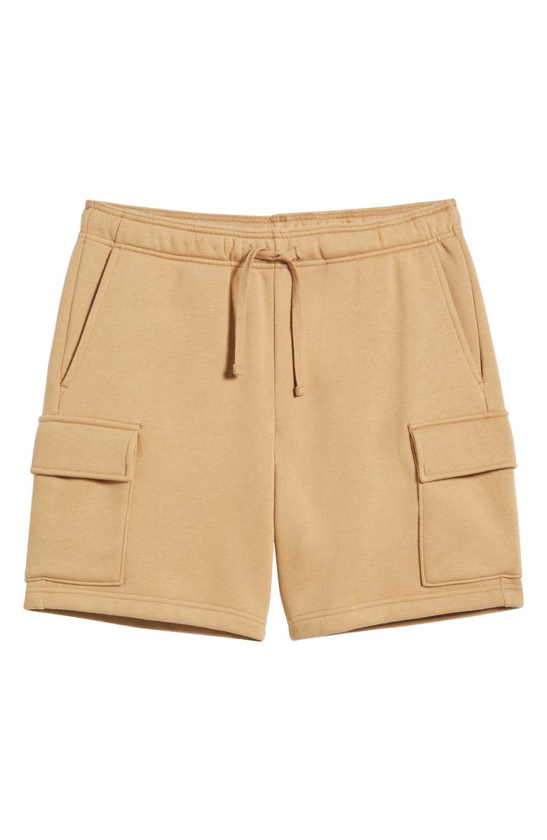 BP. Fleece Cargo Shorts, Alternate, color, Tan Cartouche