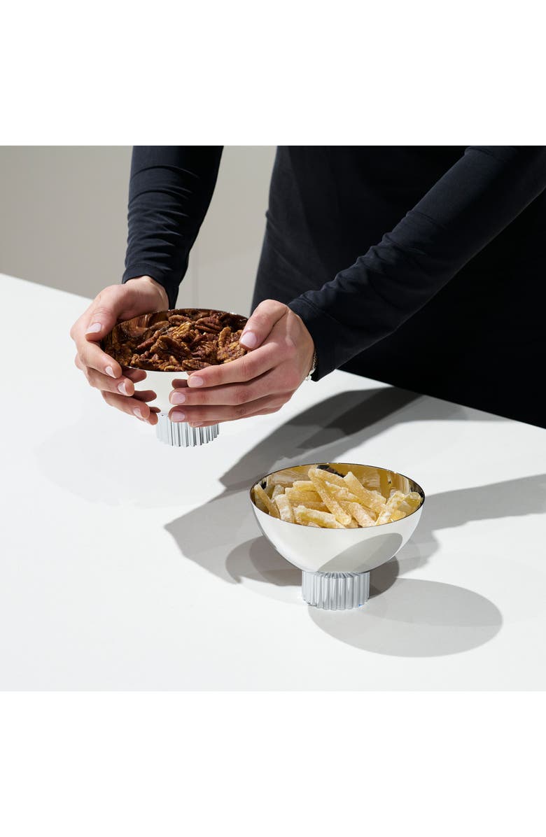 ANNA New York Striations Nut Bowl, Alternate, color, Silver