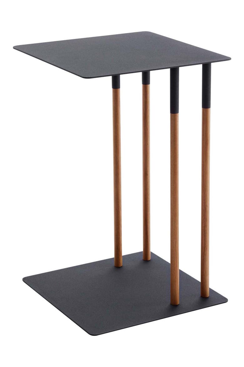 Sliding Side Table, Main, color, BLACK