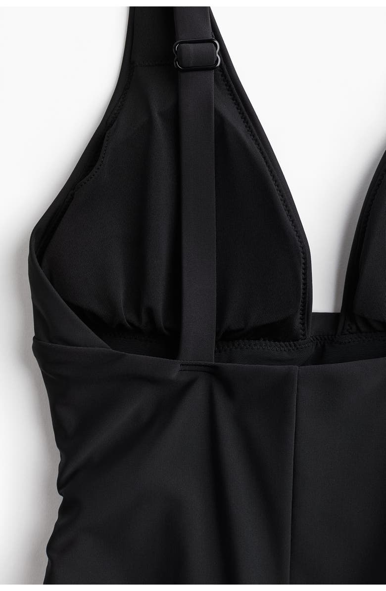H&M Light Shape Swimsuit, Alternate, color, Black