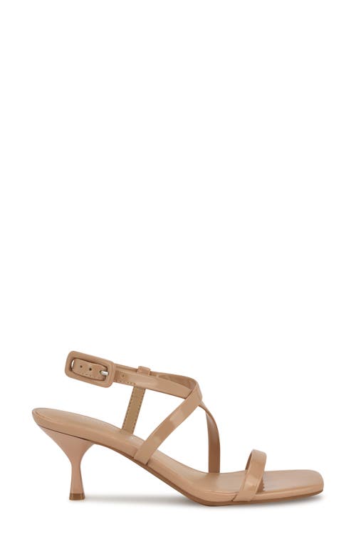 Nine West Hinell Kitten Heel Sandal In Warm Buff