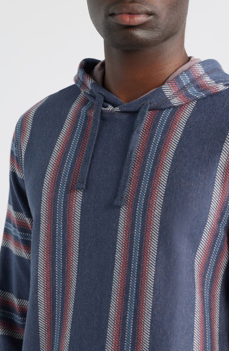 Faherty Legend Stripe Organic Cotton Blend Hoodie, Alternate, color, Vintage Serape