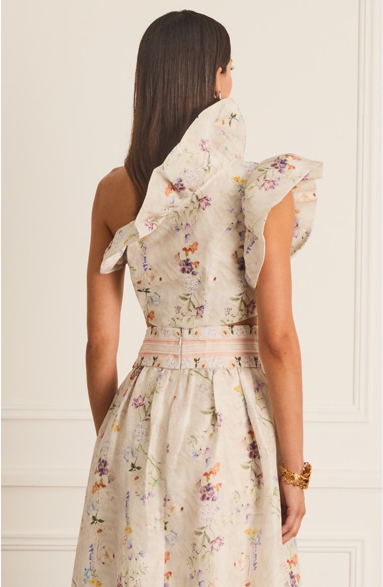 Aqua Blu Moonflower Sophia Corset, Alternate, color, White